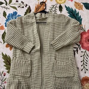 Altar'd State Textured Knit Cardigan - Cream